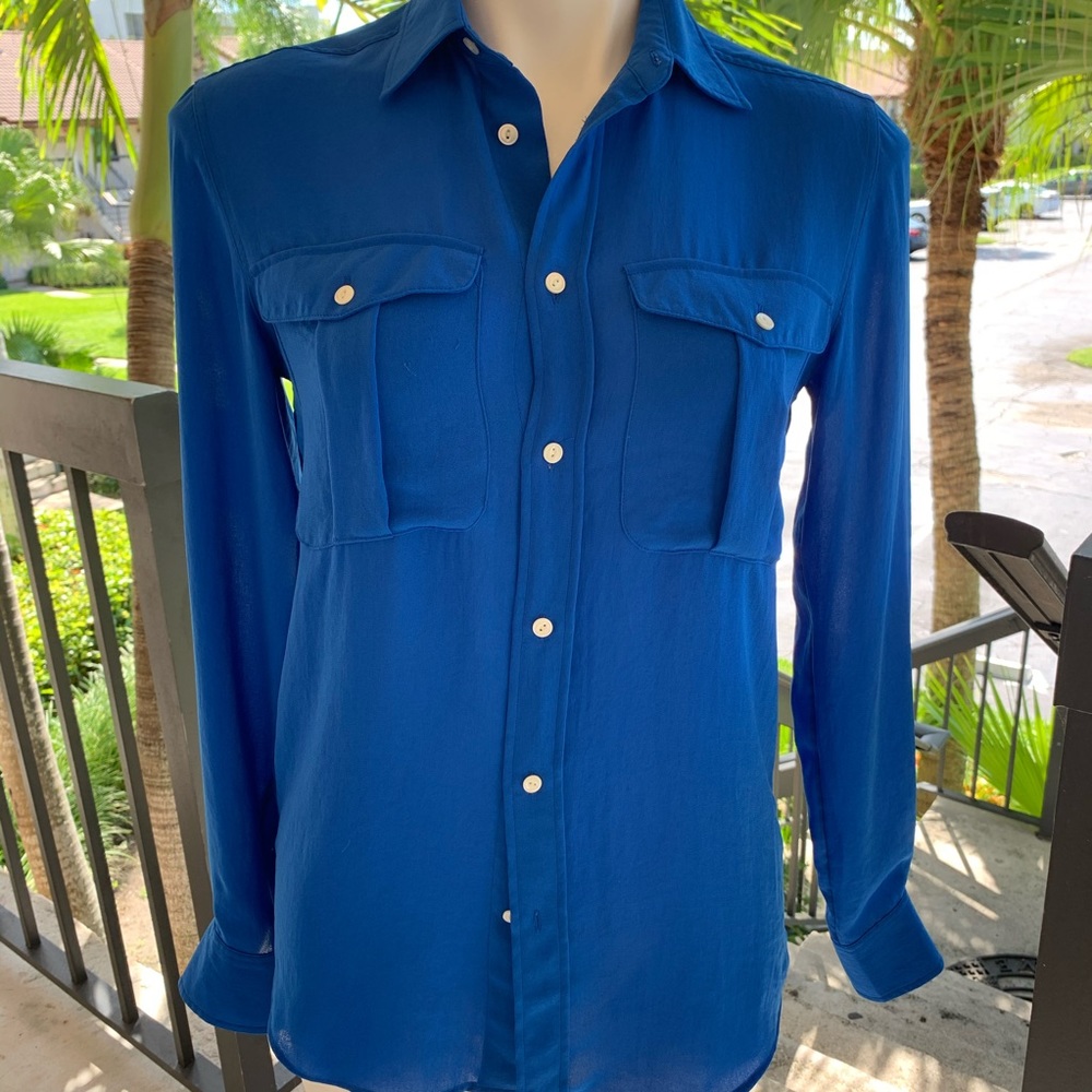 Polo Ralph Lauren Royal Blue Blouse size XS